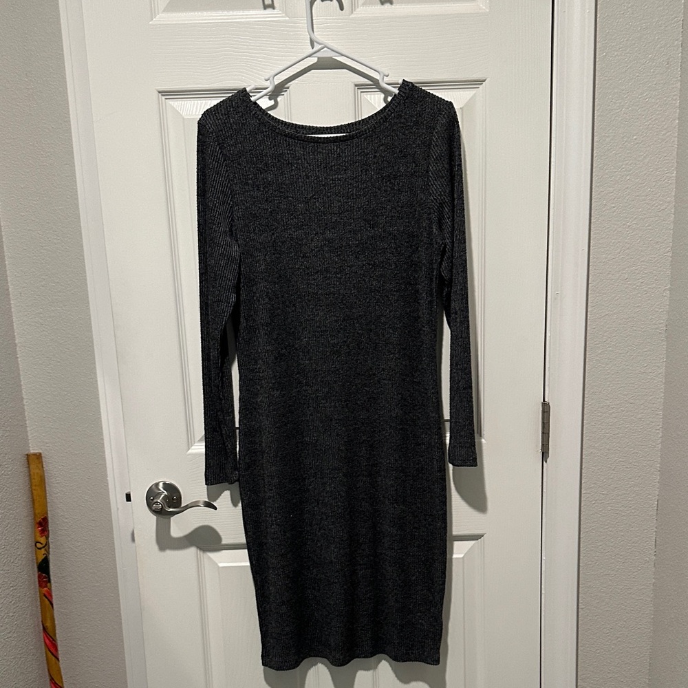 a new day Charcoal Long Sleeve Dress